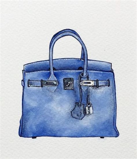 hermes bag illustration|hermes drawings.